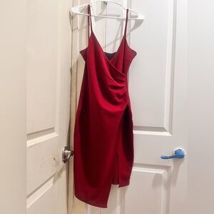 PrettyLittleThing Burgundy Red BodyCon Dress ❤️